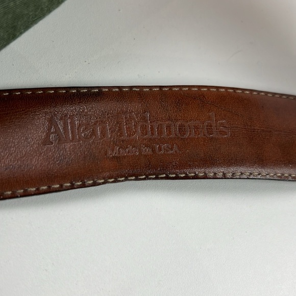 Allen Edmunds Black Leather Belt size 36 - Picture 5 of 9